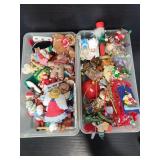 Large lot of assorted Christmas tree ornaments