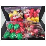 Lot of assorted Christmas ornaments & bows