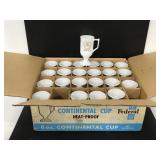 Lot of vintage 23 Federal Glass milk glass mugs