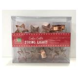 New copper cookie cutter string lights set