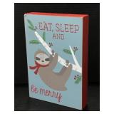 Primitives by Kathy Be Merry holiday sloth sign