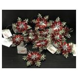 Primitives by Kathy pinwheel snowflake ornaments