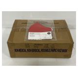 New Adult S/M red cotton face masks - 24x 2-pks