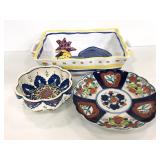 Fortini and other hand painted ceramic pieces