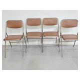 Set of 4 vintage Samsonite folding chairs