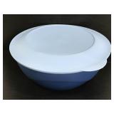 XL blue Elegan bowl & lid