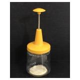 Vintage yellow Androck glass food chopper