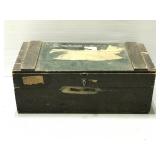 Vintage wooden ammo trunk