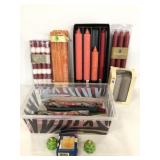 Lot of assorted candle sticks