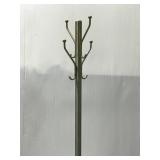 Silver metal coat rack 72 in. Tall