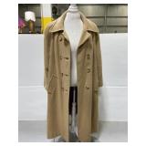 Vintage 100% camel hair long double-button coat