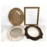 Four assorted decorative picture frames