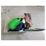 Bin of assorted items