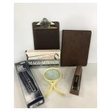 Magi-Mirror, three hole punch &other desk supples