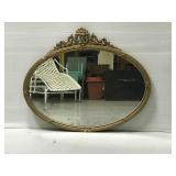 Vintage oval mirror