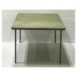 Vintage folding leg card table