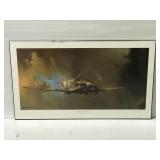 Spitfire airplane RAF print  by Barrie Clark
