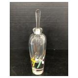 Tall art glass perfume bottle