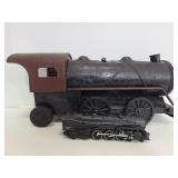 Metal and resin vintage locomotives