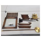 Vintage wind up grandfather clock parts