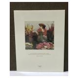 Marcel Proust quote w/Peruvian woman print