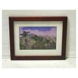 Framed & signed photo Hawaiian landscape