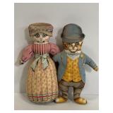Vintage stuffed Victorian Puss-N