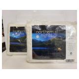 Two Northern Nights Chenille Tuffted bedspreads