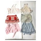 Lot of six assorted vintage aprons