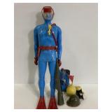 Vintage 1961 Remco Frogman US Navy Commando