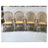 4 dining chairs w/ armrests
