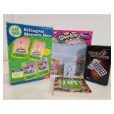 Four games and I Spy Christmas book