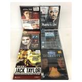 Six assorted vintage DVDs- four sealed