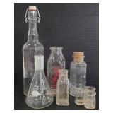 Vintage glass bottles