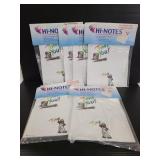 Six new pks of Hi-Notes all in on stationary