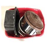 Nesco crockpot, roasting pan, and stock pot lot