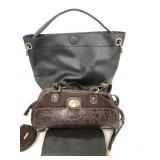 Rosetti brown purse, faux leather tote and wallet