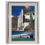 Framed building phot collage