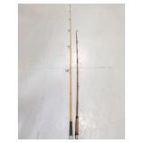 Two vintage bamboo fishing poles
