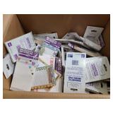 Box of new assorted magnetic note pads