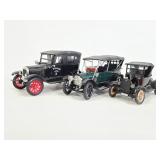 Three vintage antique cars