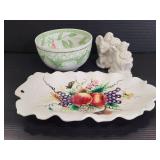 Bowl, tray and angel shakers