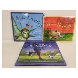 American, Indiana and Soccer alphabet book trio