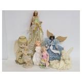 Lot of 7 assorted angel figures