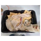 Vintage earth tone linens