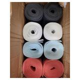 Eight brand new yoga mats
