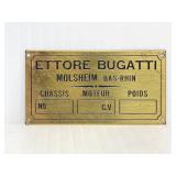 Petite Ettore Bugatti plaque