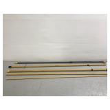 Lot of vintage plas-steel fly fishing rods & parts