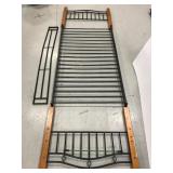 Wood & metal twin size bed frame no hardware