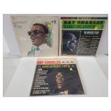 Three Ray Charles vinyl records